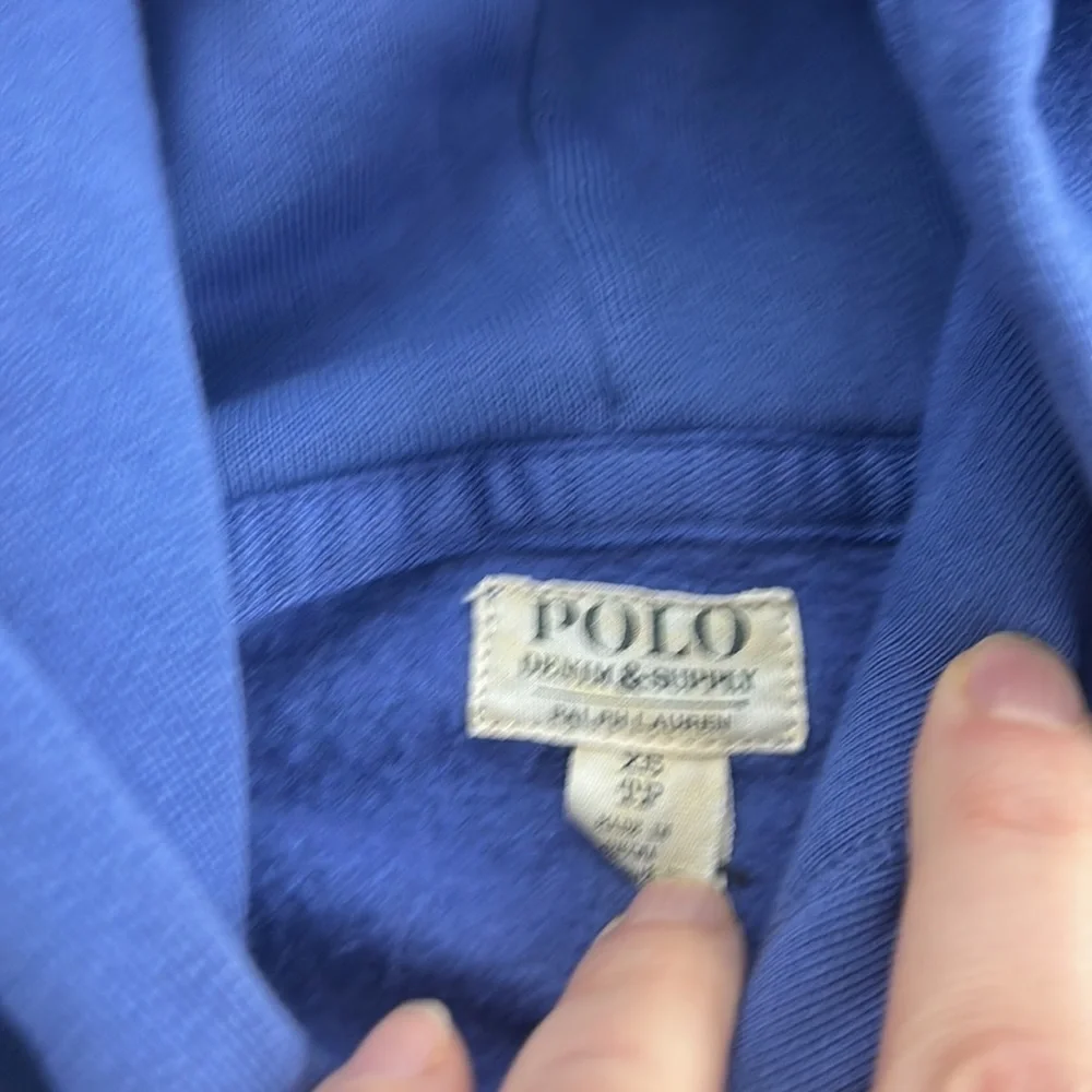 Polo Ralph Lauren blue cropped hoody size XS NWT - Picture 7 of 8